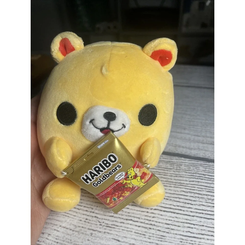 Snackles Haribo Nancy Bear ZURU 5in Soft Plush Stuffed Animal Holding Candy Toy